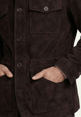 Men's Black Leather Jacket – Stylish Safari Classic