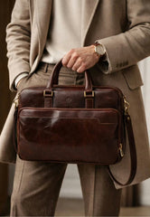 Briefcase Laptop Bag Model Mantova – Exclusive Leather Business Bag