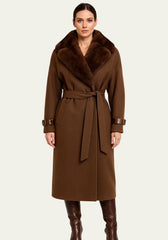 Coat Elena Wool & Cashmere Brown