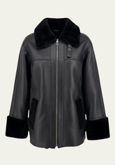 Shearling Lammfelljacke – Schlichte Eleganz mit Charakter