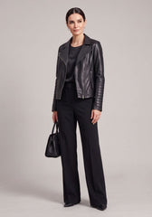 Damen Lederjacke aus Lammnappa im Biker-Look