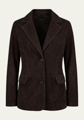 Suede blazer