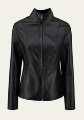 Reversible leather jacket
