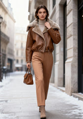 Shearling Lammfell Wendejacke Modell