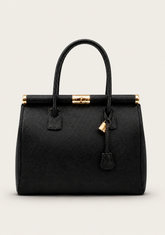 Exclusive Black Leather Handbag for Women – Elegant Business & Shoulder Bag