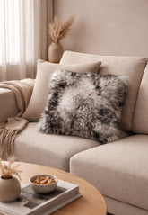 Merino Black Forest Lambskin Cushion with Inner