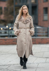 Lambskin Coat Florence - Beige