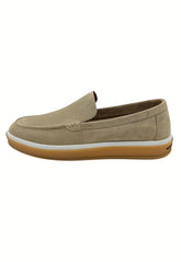 Men's Leather Loafers in Beige (HOL300)