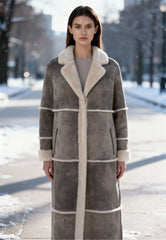Ladies' Lambskin Coat Alina - Soft Warmth from Shearling with Natural Sophistication