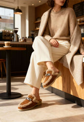 Siena Lambskin Women's Mules Brown