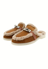 Siena Lambskin Women's Mules Brown