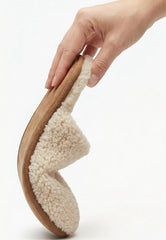 Curly Cosy Women's Lambskin Slippers - Natural Warmth & Gentle Lightness