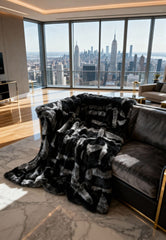 Sheepskin Blanket Toscana 200 x 200 cm Model 2513 Anthracite Melange