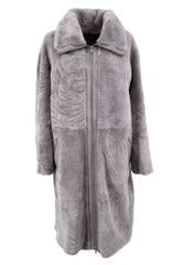 Reversible Coat - Luxurious Lambskin & Fine Nappa Leather - Timeless Elegance