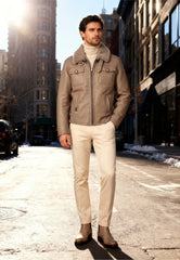 Shearling Herrenjacke Nevio – Elegante Raffinesse im modernen Stil