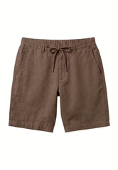 Linen shorts in warm brown made from pure linen - natural elegance