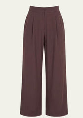 Women's Shirt & Women's Trousers Pure Elegance - Coffee Brown