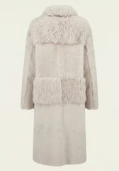 Shearling Wendemantel Damen – Luxus Lammfellmantel Modell 1022