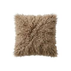 Tibetan Lambskin Cushion Cappuccino