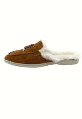 Fiorana Women's Shearling Mules Brown
