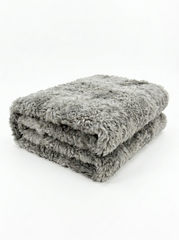 Lambskin Blanket Toscana Model 2560 – Silver Curly 190 x 155 cm