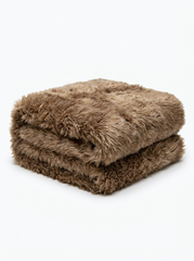 Lambskin Blanket Toscana – Cappuccino Curly 195 x 155 cm