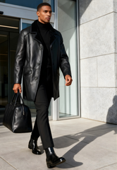 Men's Lambskin Coat Antonio Black