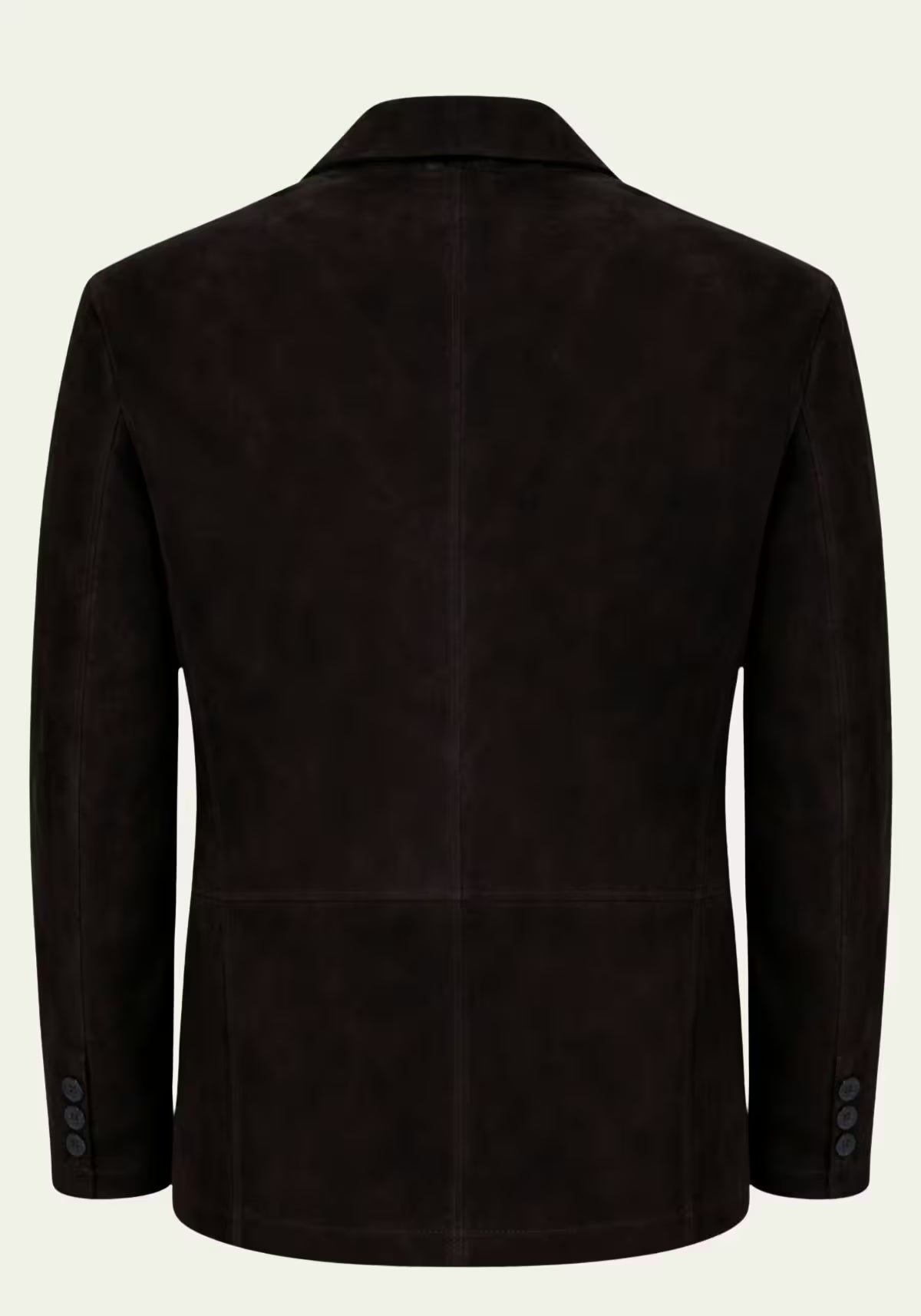 Men's lambskin suede jacket in a blazer cut