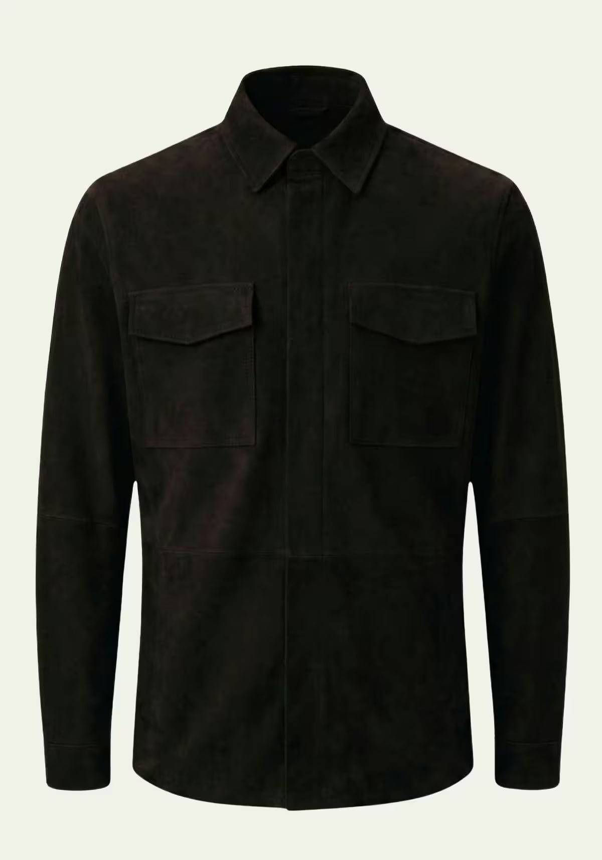 Men's Suede Jacket in Black – Timeless Elegance