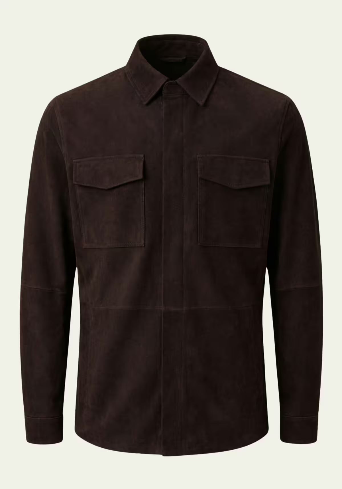 Men's Suede Jacket Dark Brown – Timeless Elegance