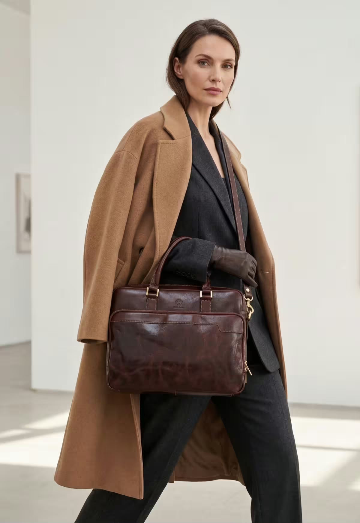 Briefcase Laptop Bag Model Mantova – Exclusive Leather Business Bag