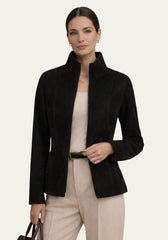 Reversible leather jacket