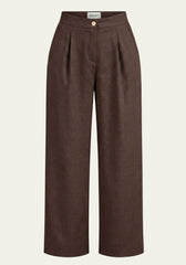 Women's Shirt & Women's Pants Brown Blazer & Palazzo Pants