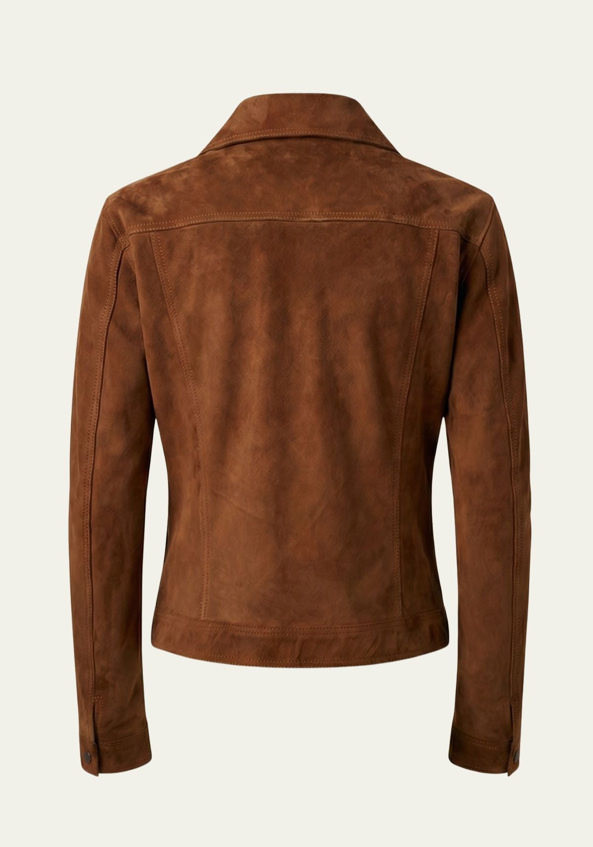 Heritage-design leather jacket