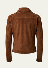 Heritage-design leather jacket