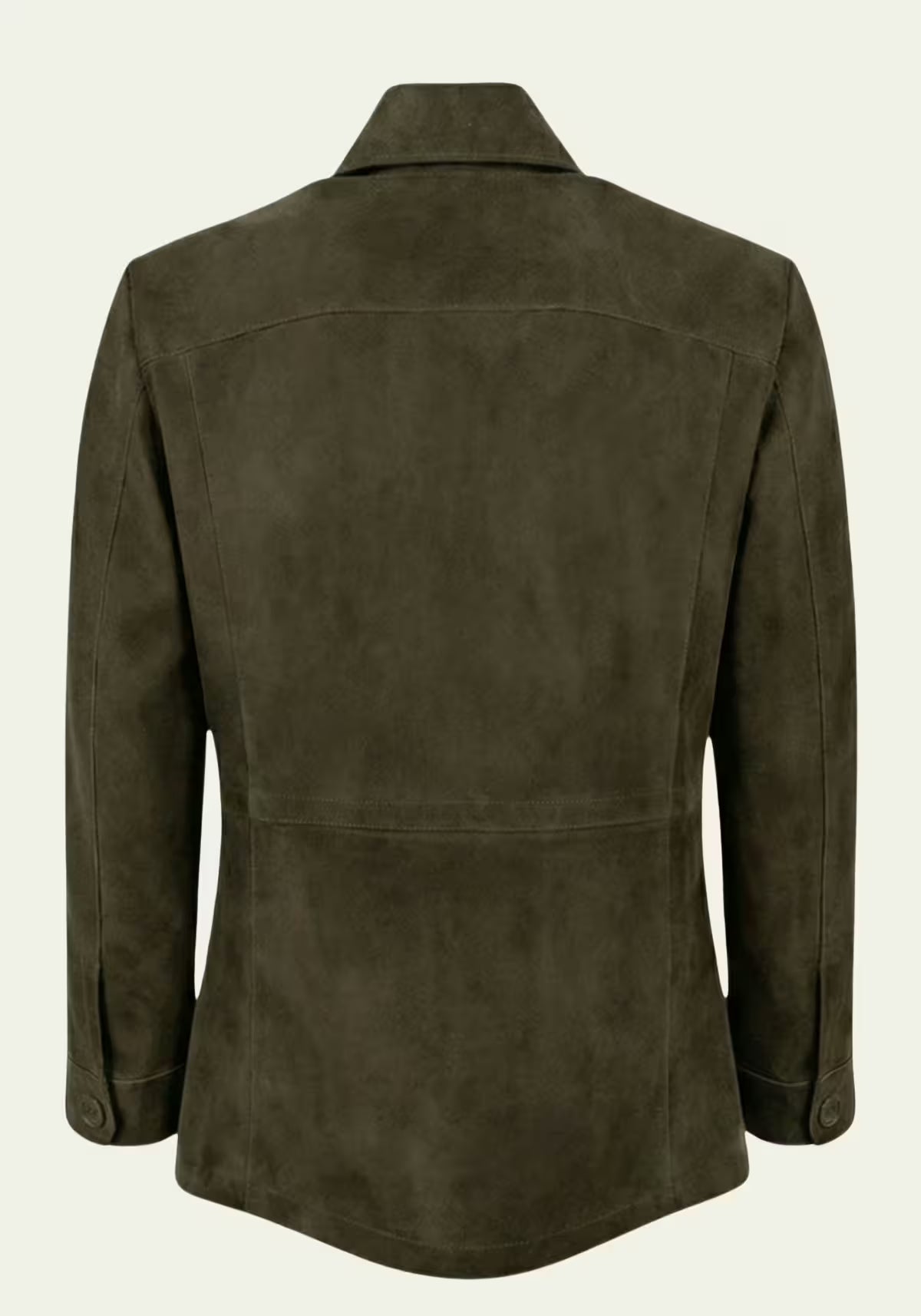 Men's Leather Jacket in Olive – A Safari Classic with Style