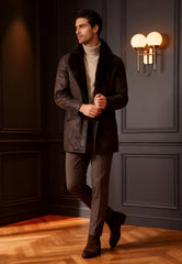 Men's Lambskin Coat Antonio Brown