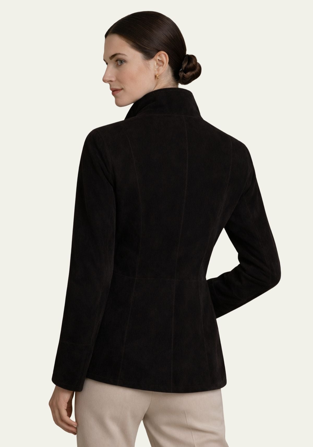 Reversible leather jacket