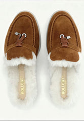 Fiorana Women's Shearling Mules Brown