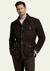 Men's Black Leather Jacket – Stylish Safari Classic