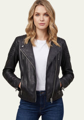 Damen Lederjacke aus Lammnappa