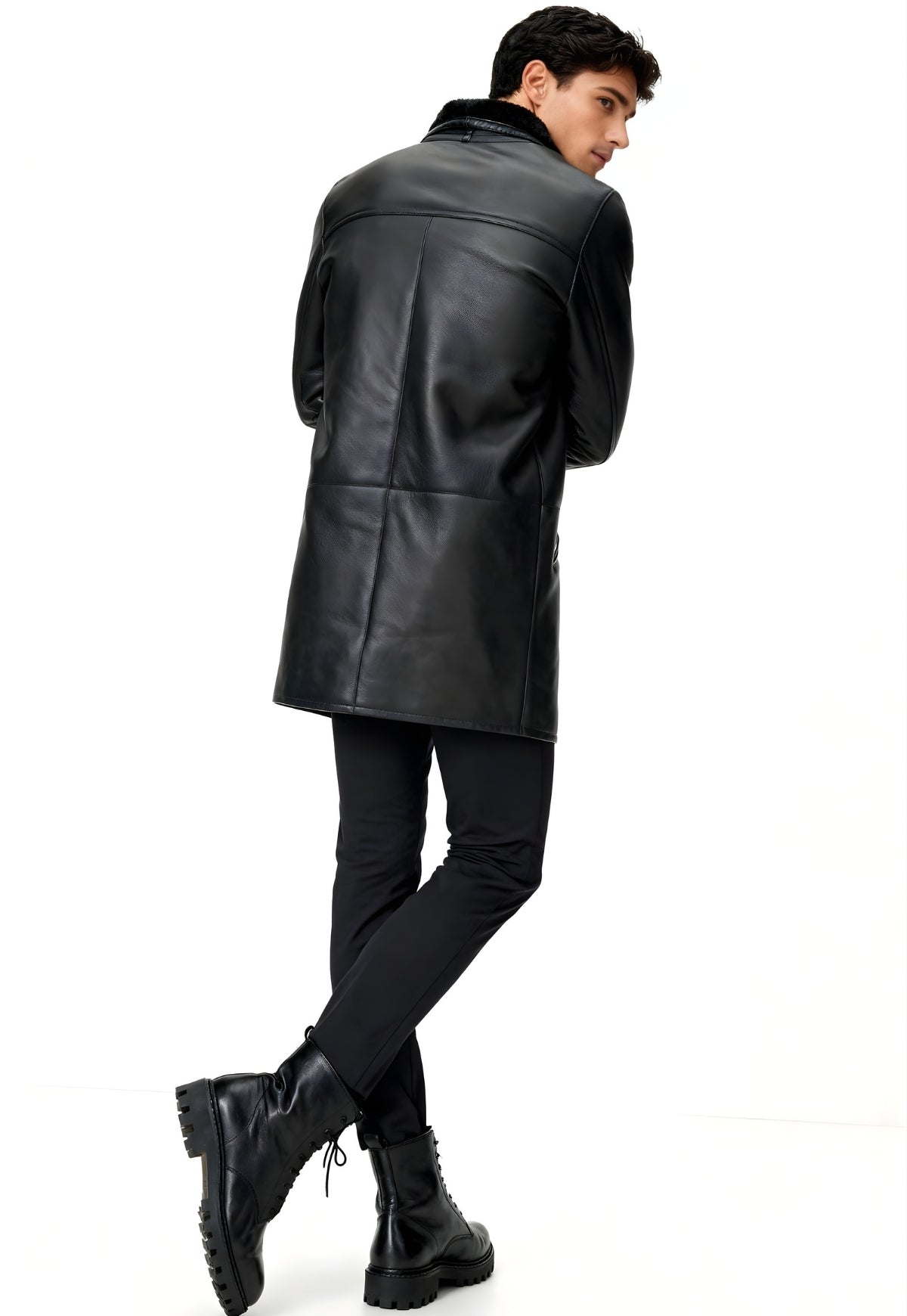 Men's Lambskin Coat Antonio Black
