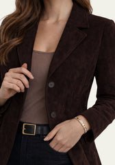 Suede blazer