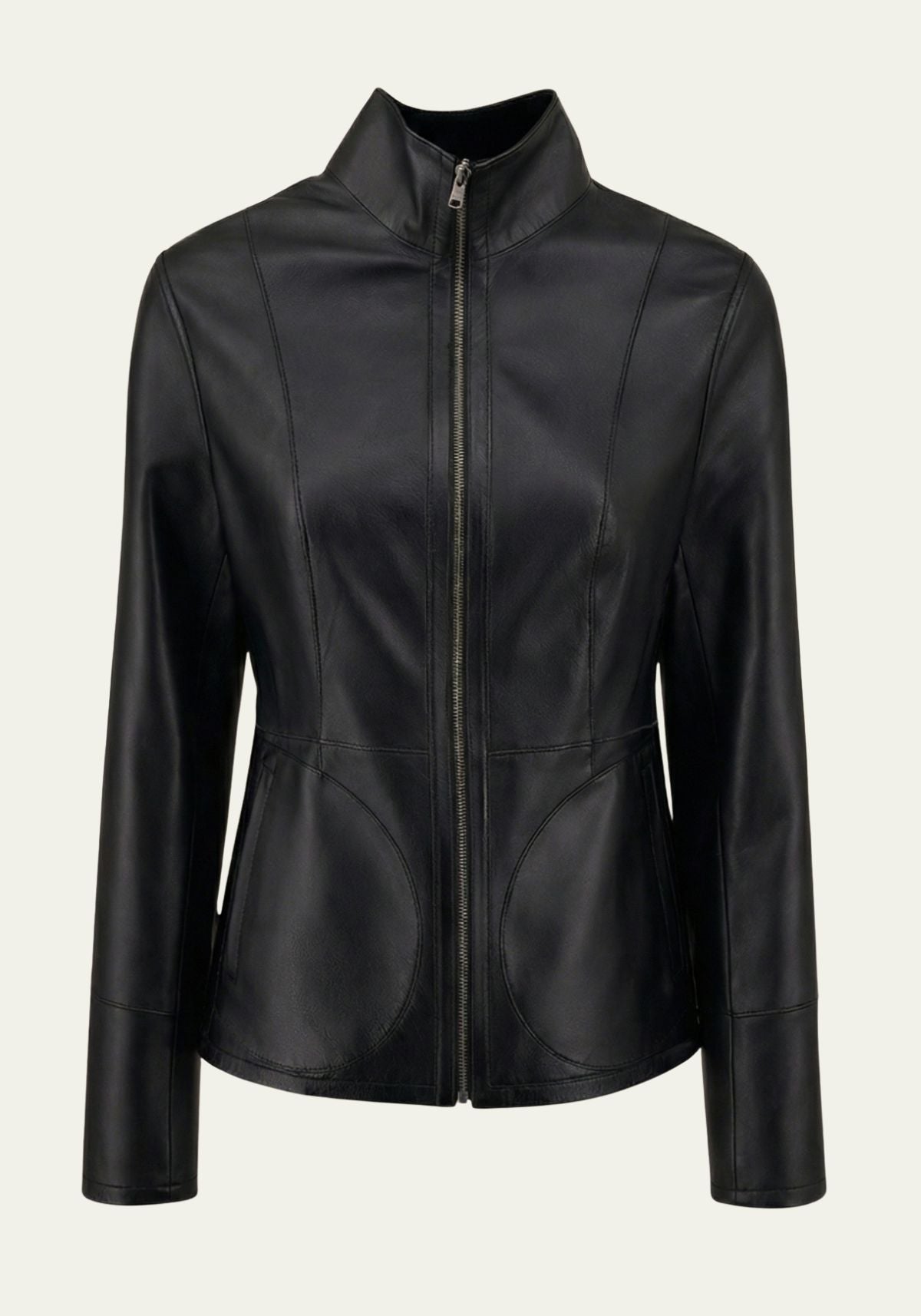 Reversible leather jacket
