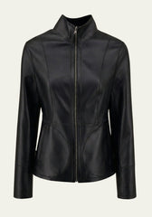 Reversible leather jacket