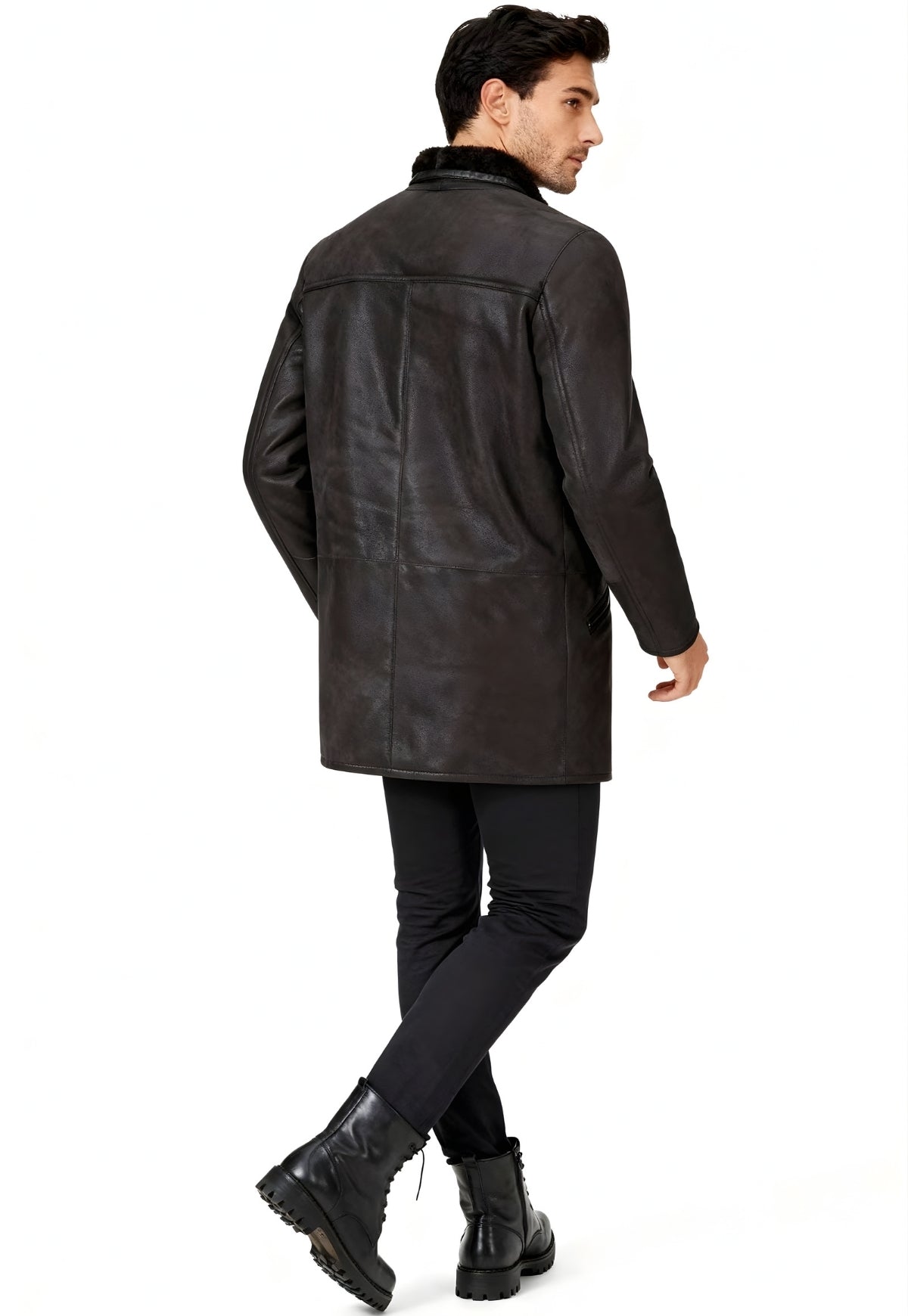 Men's Lambskin Coat Antonio Brown