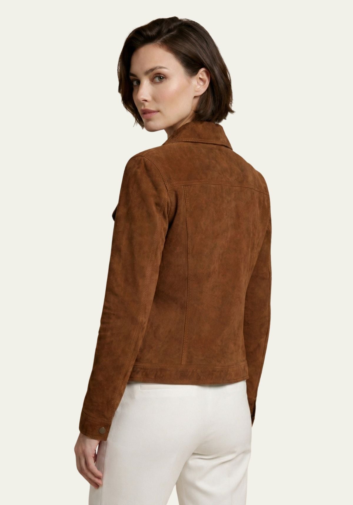 Heritage-design leather jacket