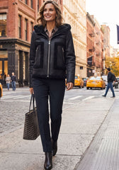 Lammfelljacke im Urban-Look – Mit Kapuze für maximalen Komfort