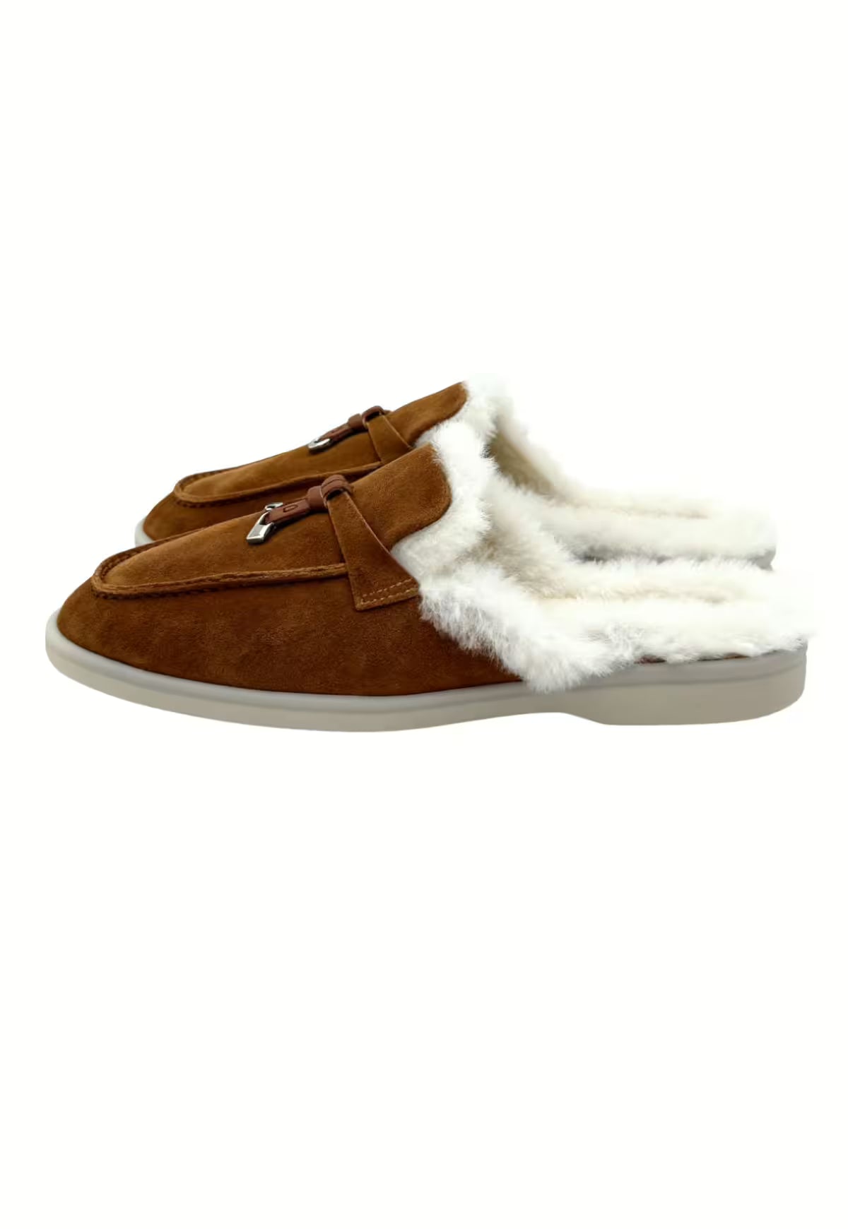 Fiorana Women's Shearling Mules Brown