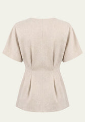 Women's shirt & Women's trousers Beige Blazer & Palazzo trousers